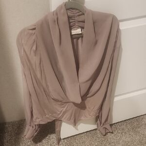 Aritzia Taupe Women's Bodysuit Top